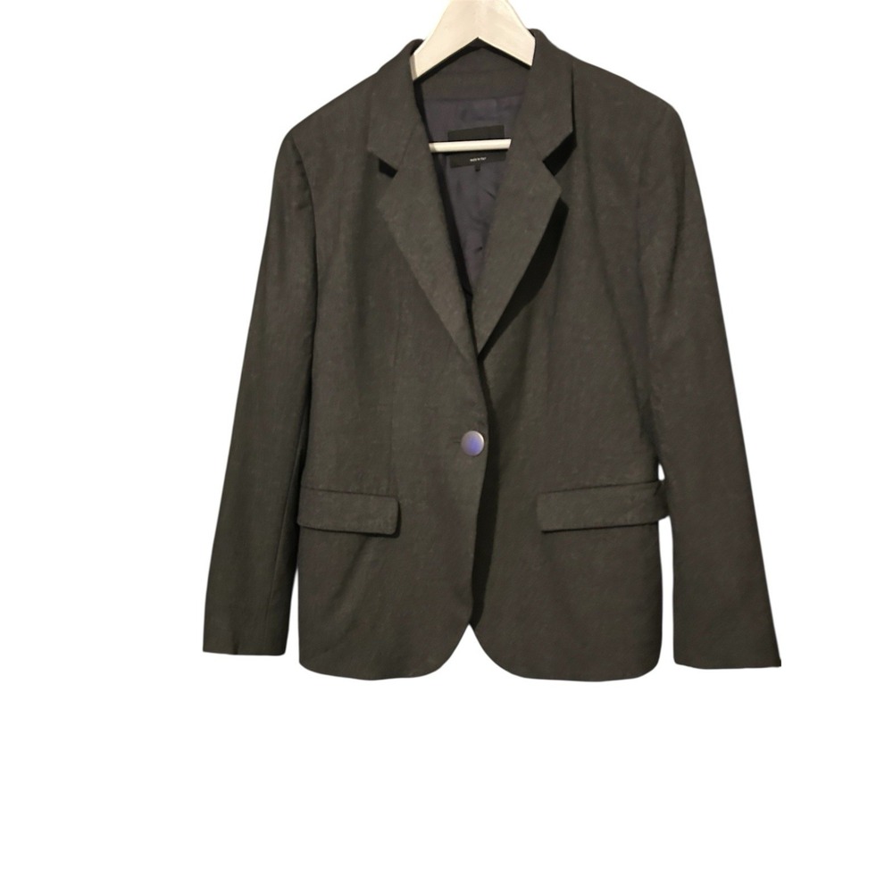 Giorgio Armani Cashmere Jacket‎ Coat Blazer 40R (50EU) Gray 1 Button Elastane